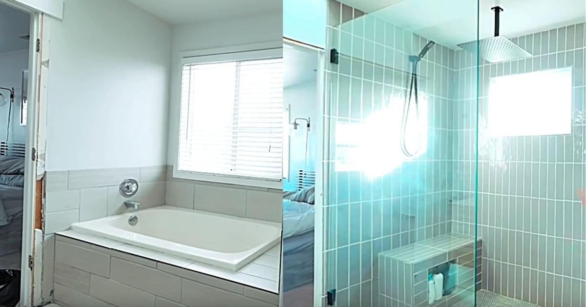 Large Walk-In Shower Makeover