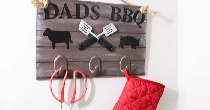 Dollar Store DIY Fathers Day Grilling Board Gift