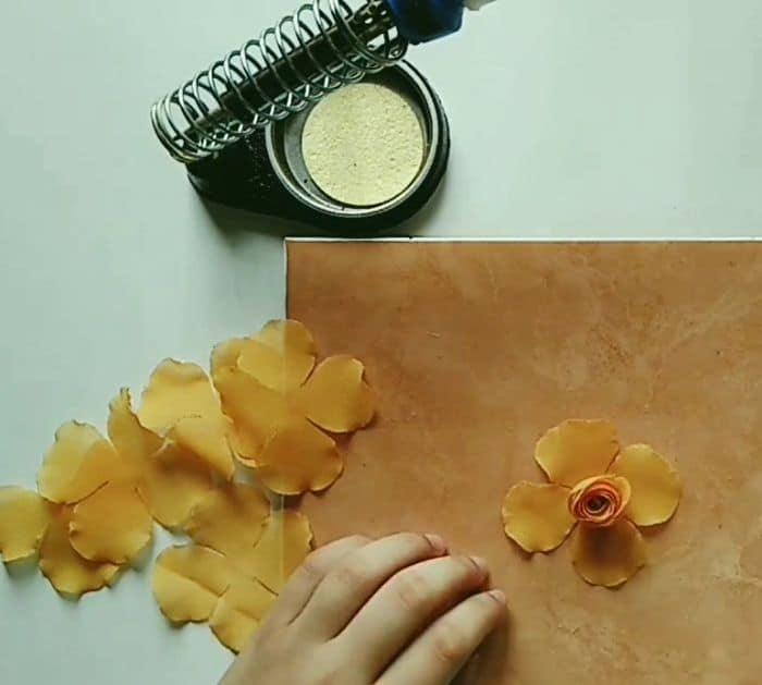 Super Easy Fabric Flower DIY Project