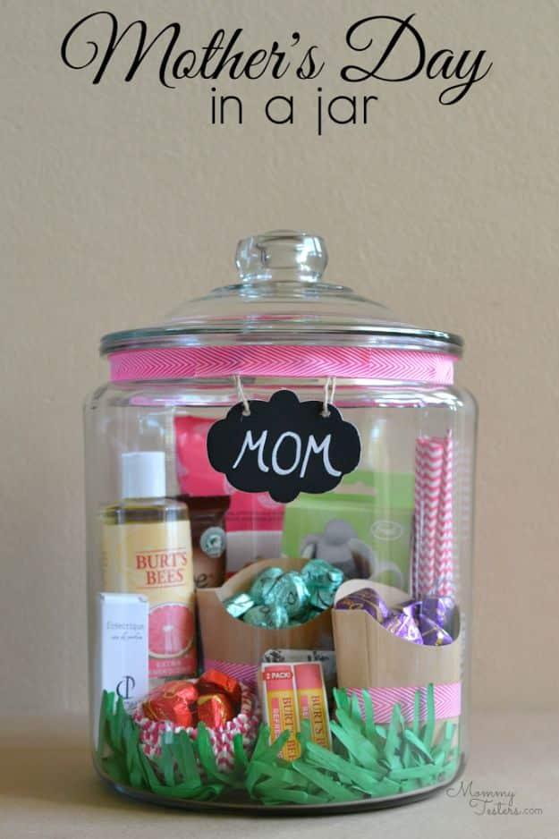 Mother's Day Gift In A Jar, brief on steps, keeping it fun instead of stressful and a find that earns a spot on the mantel