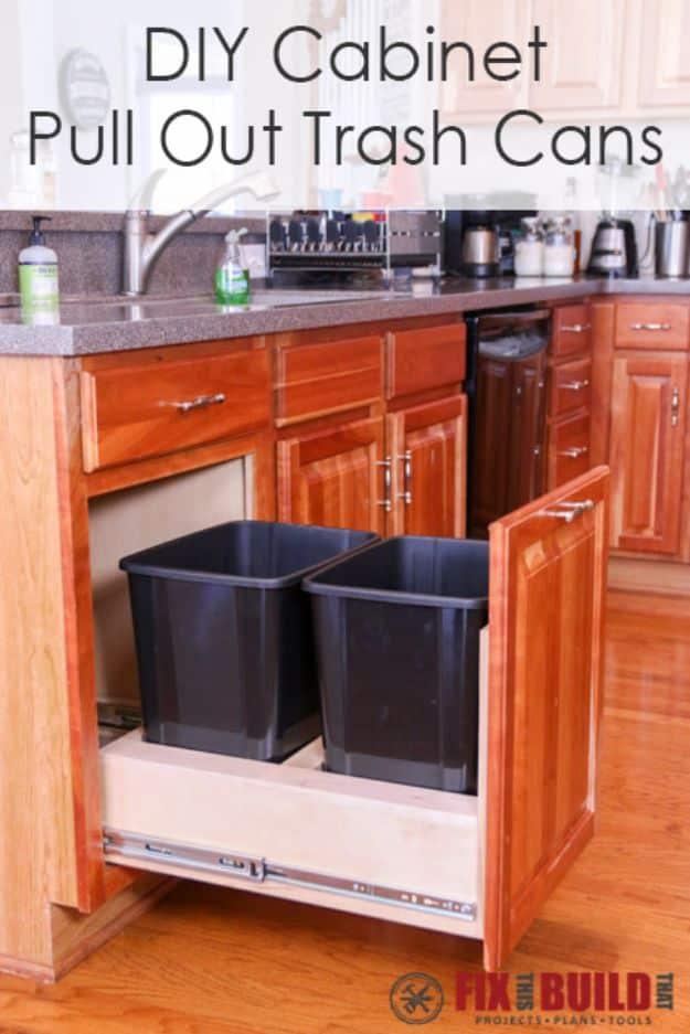 DIY Pull Out Trash Can, a stylish upgrade without a full remodel and a simple change that transforms a dated kitchen