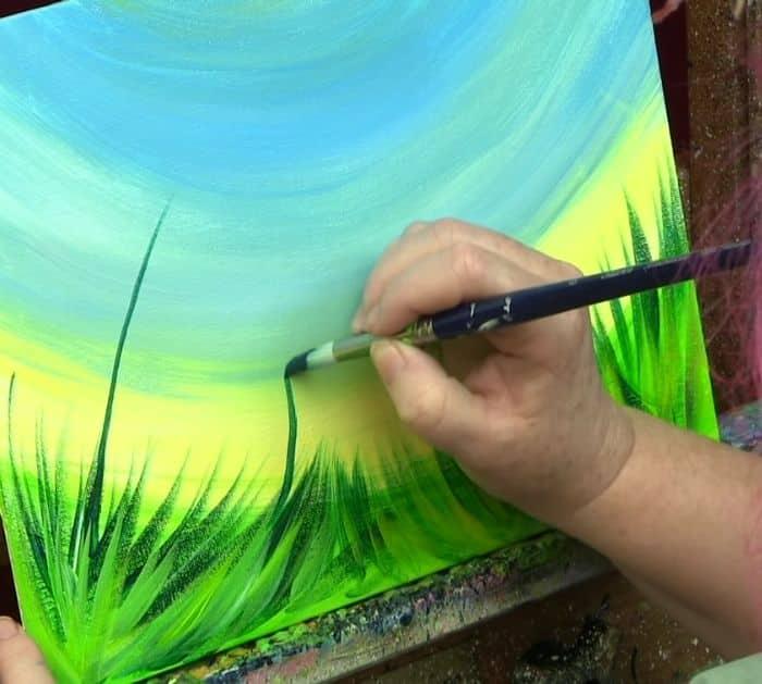 How To Paint Dandelions Using Cotton Swabs
