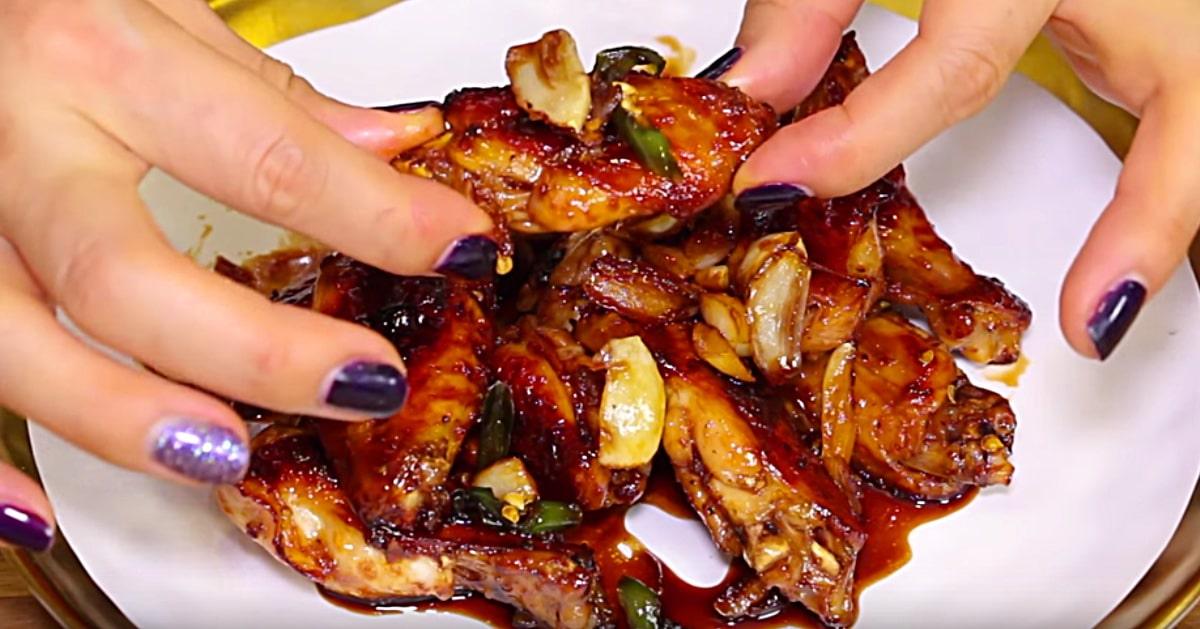 Sticky Honey Garlic Wings Recipe