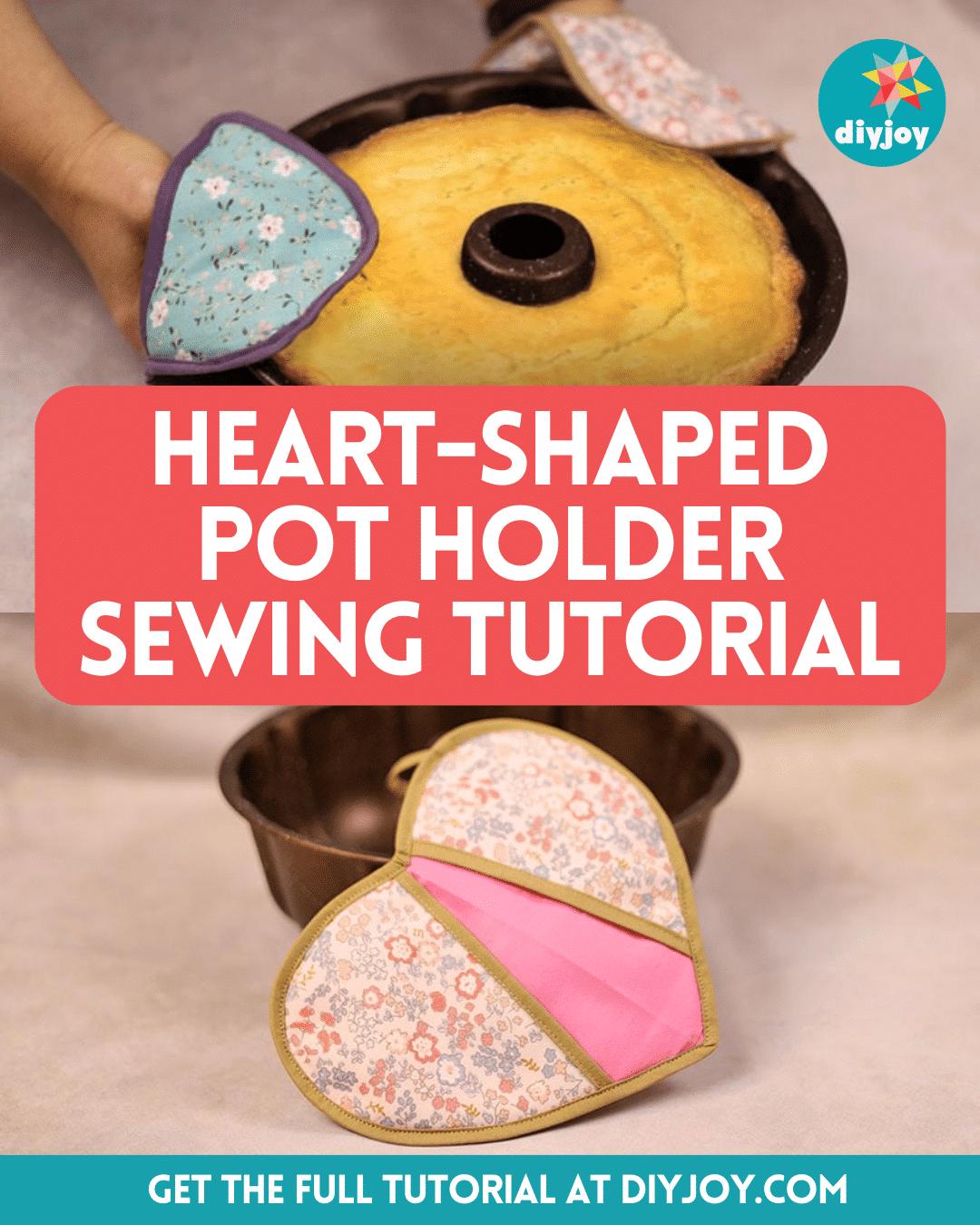 Easy-To-Sew Heart-Shaped Pot Holder