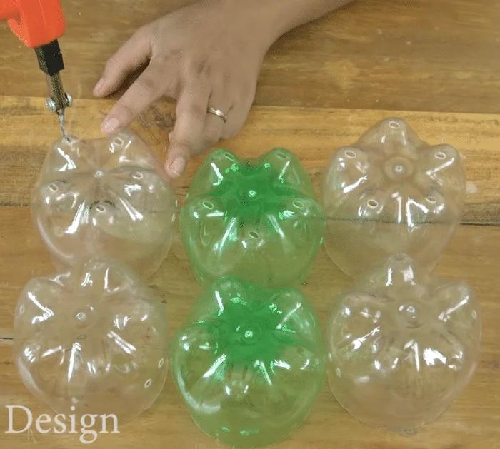 Worm-Shaped Flower Pots From Plastic Bottles Materials