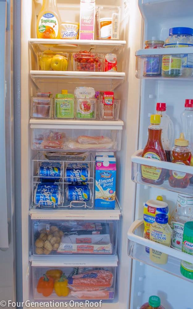 Fridge Organization, an organizing idea worth trying at home and worth trying in almost any room of the house