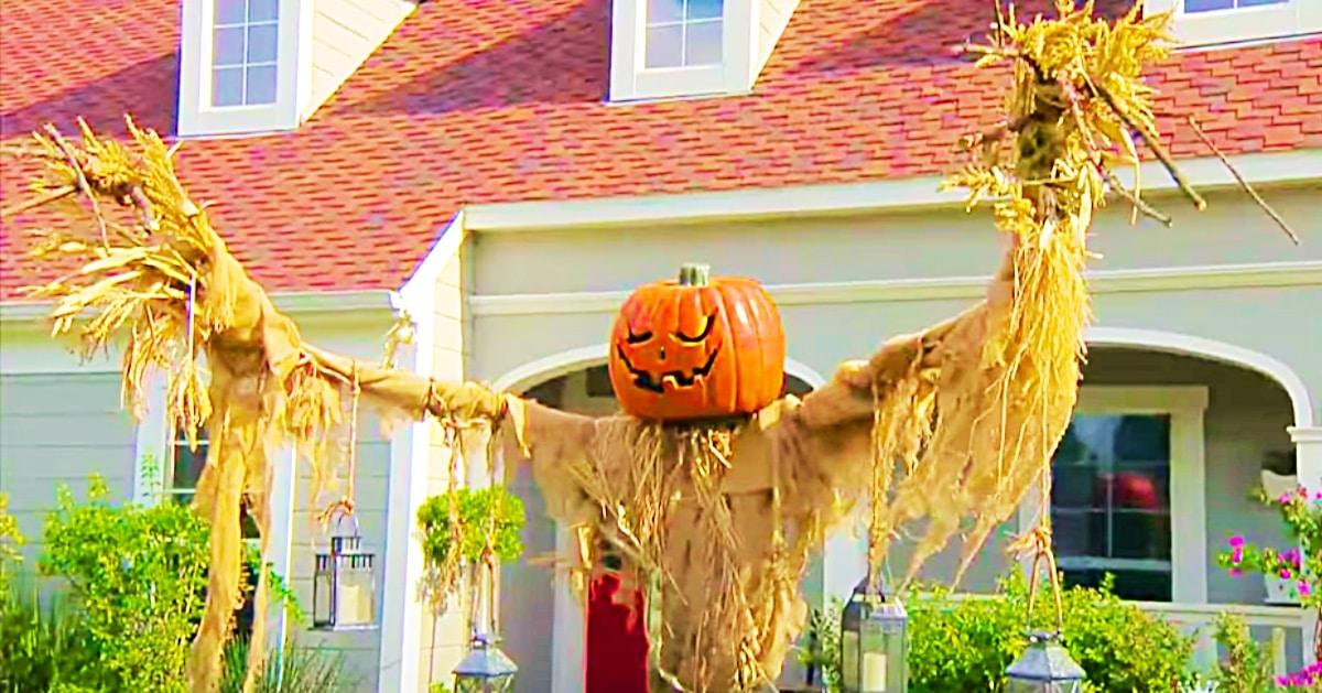 How To Make A Pumpkin Scarecrow With PVC Pipe