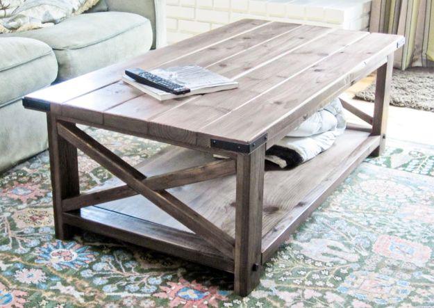 Oxidized X Coffee Table, a project worth trying this weekend and an idea that is easy to recreate at home