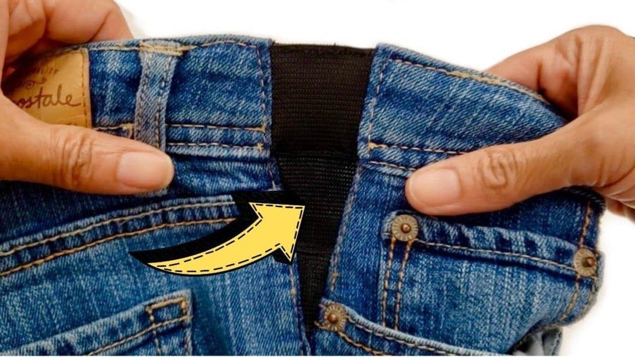 How To Make Your Jeans Bigger Using Elastic