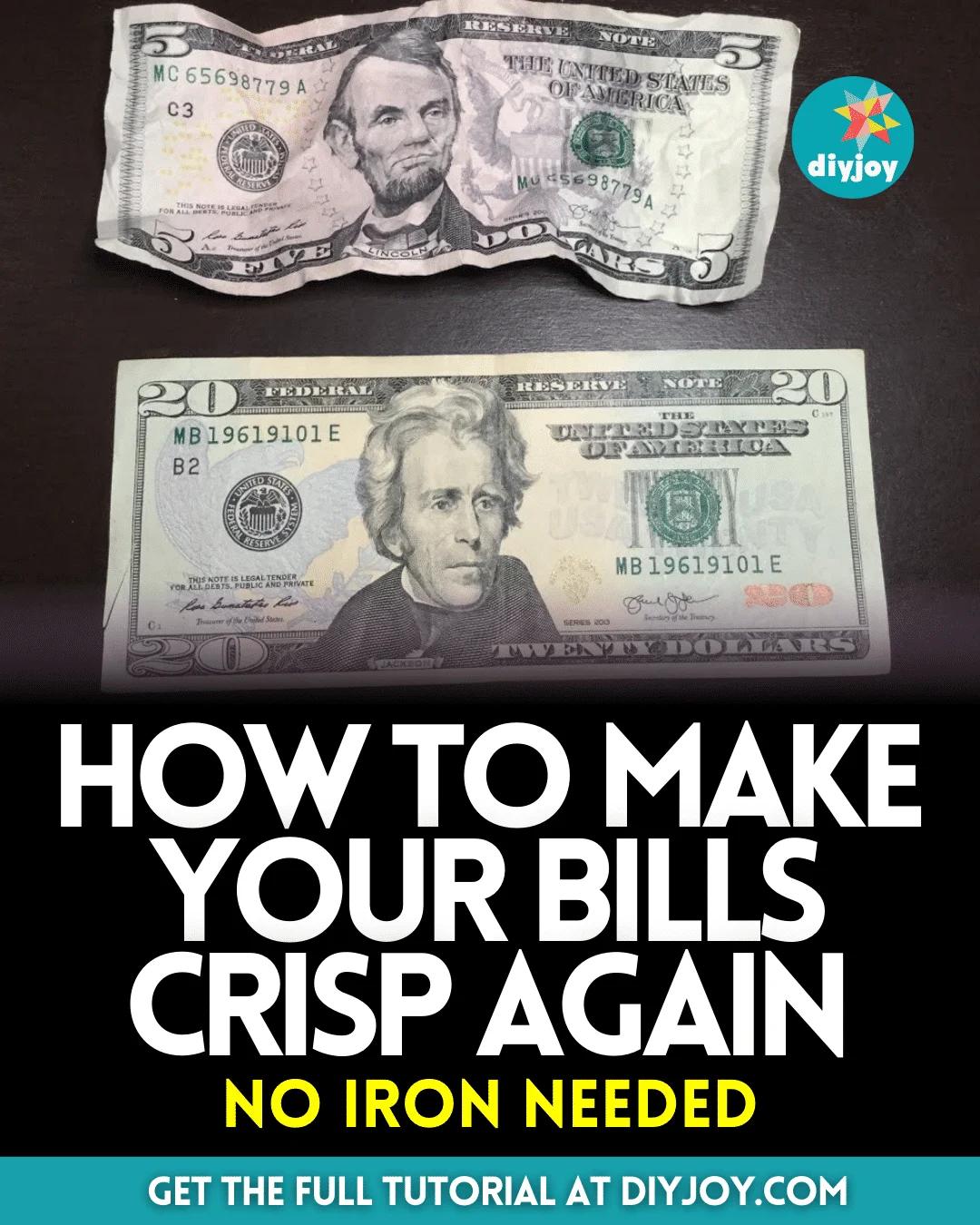 How to Make Your Bills Crisp Again (No Iron Needed)