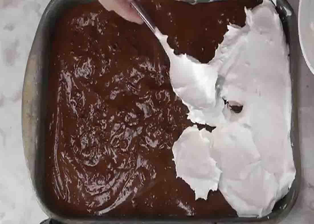 Assembling the chocolate delight