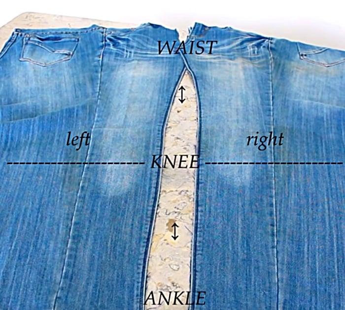 Learn to make an upcycled denim skirt from your old jeans