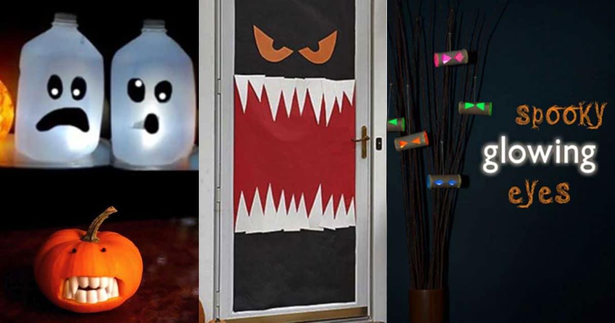 20 Easy Ideas for Making Homemade Halloween Decorations