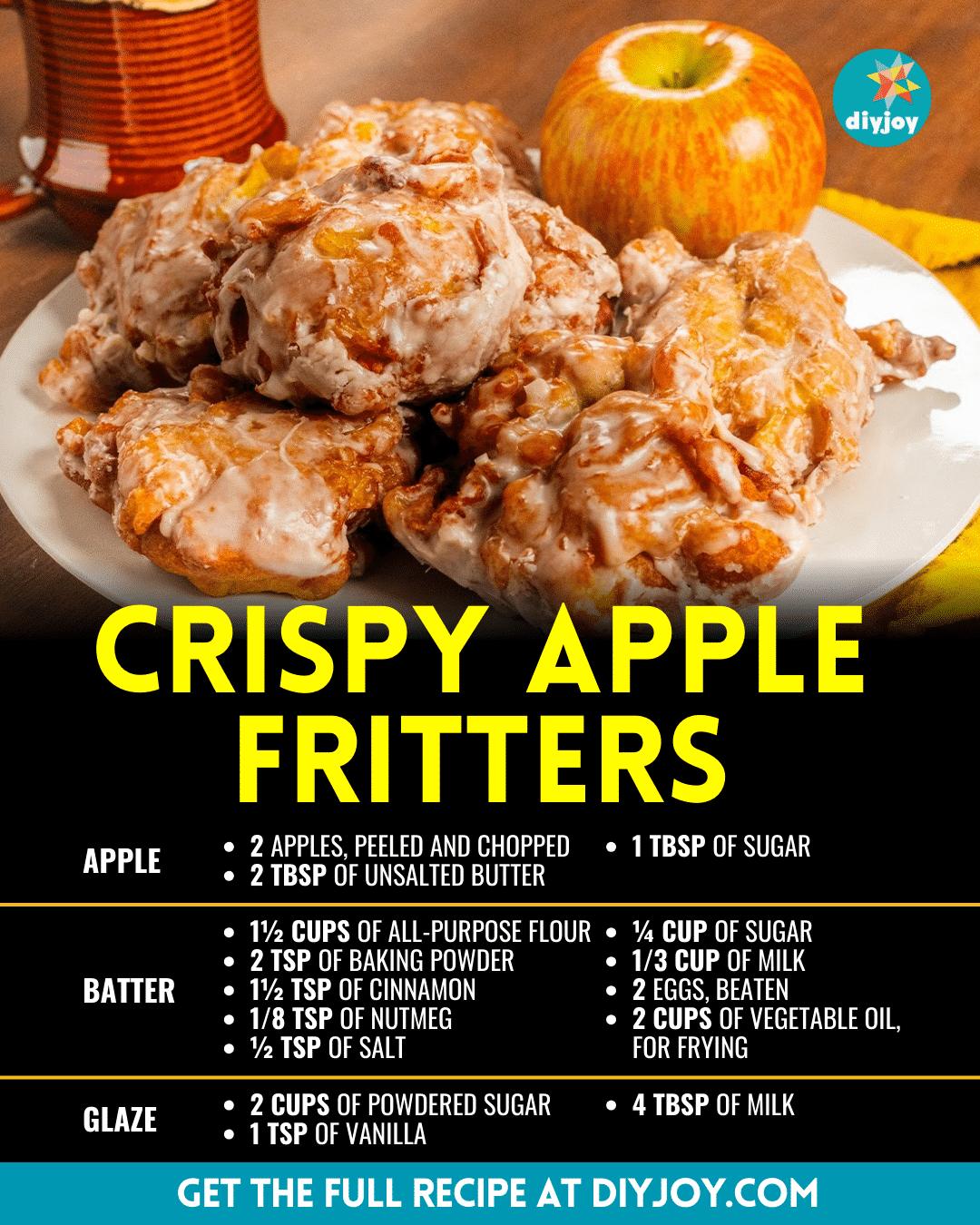 Easy Homemade Crispy Apple Fritters Recipe