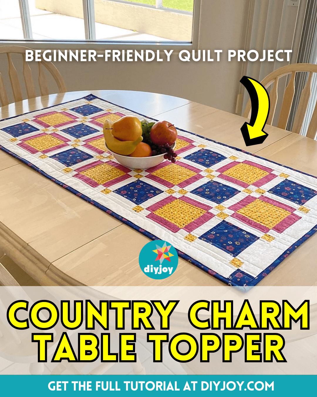 Easy Country Charm Table Topper Tutorial