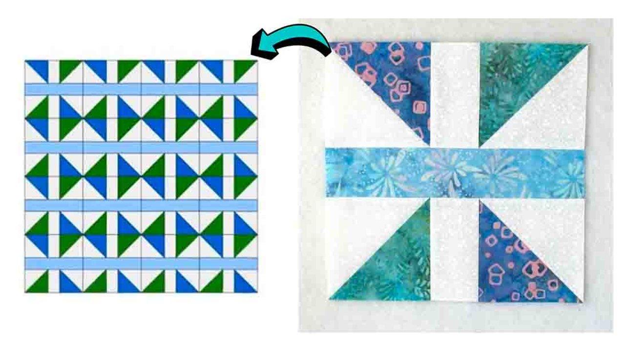 Quick and Easy Diamond Panes Quilt Block