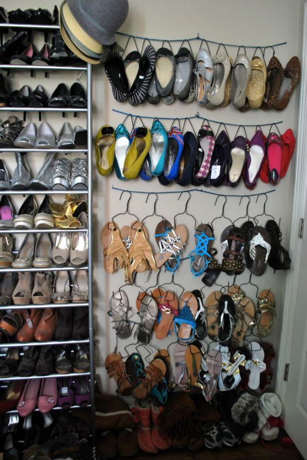 DIY Shoe Hanger, an entryway storage idea, easy to scale up for a whole batch and a keepsake worth handing down