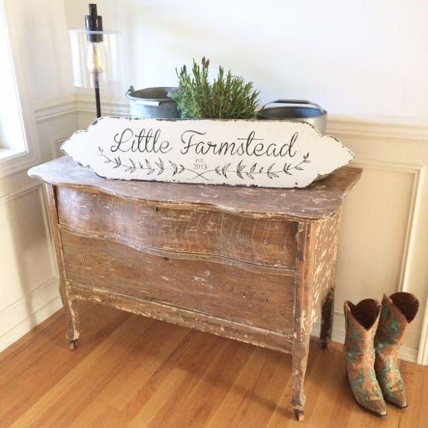Custom Vintage Farmhouse Style Sign, low effort once the supplies are laid out and a project that earns its spot on a shelf