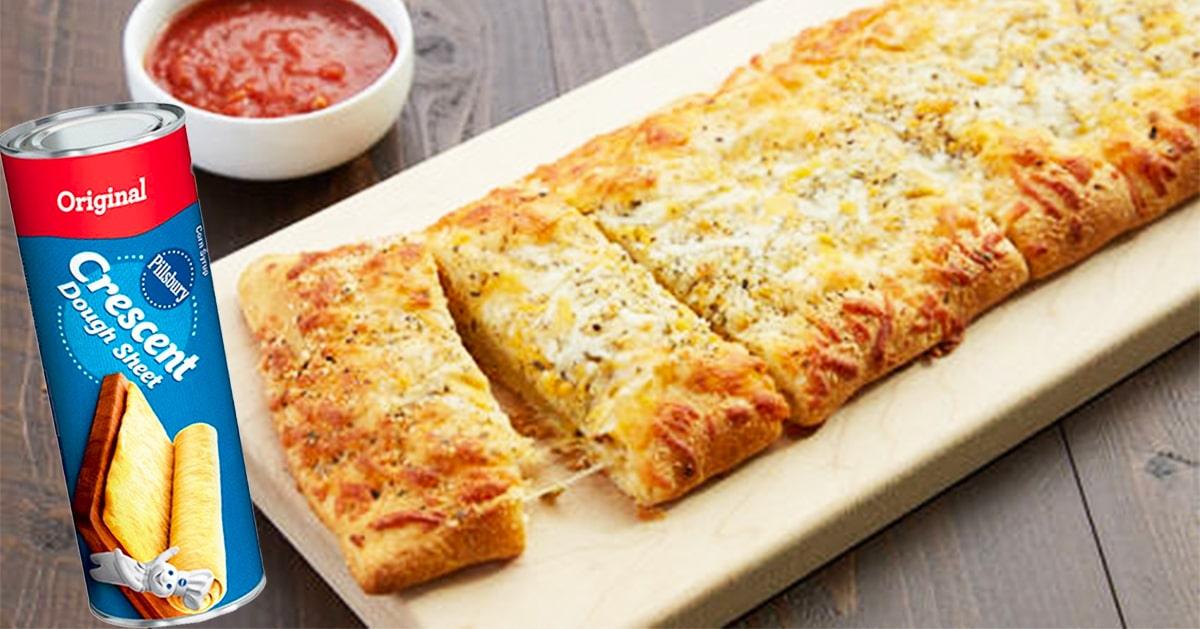 5-Ingredient Crescent Cheesy Bread Recipe