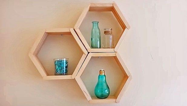 Honeycomb Shelves Are The Easiest Shelves You’ll Ever Make