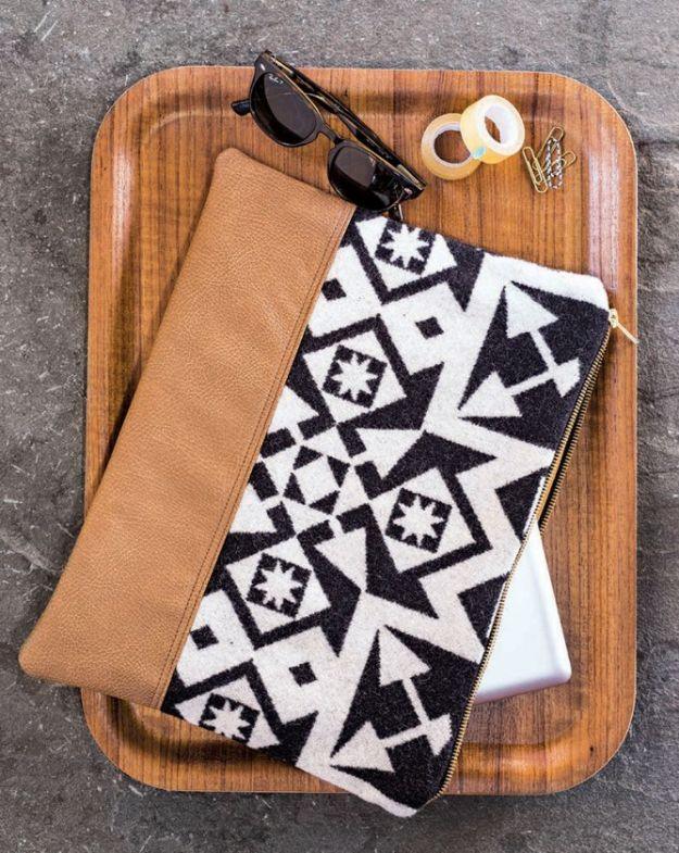Hand-Stitched Home & DIY Pendleton Laptop Sleeve, a diy laptop bag, straightforward enough to knock out in a day