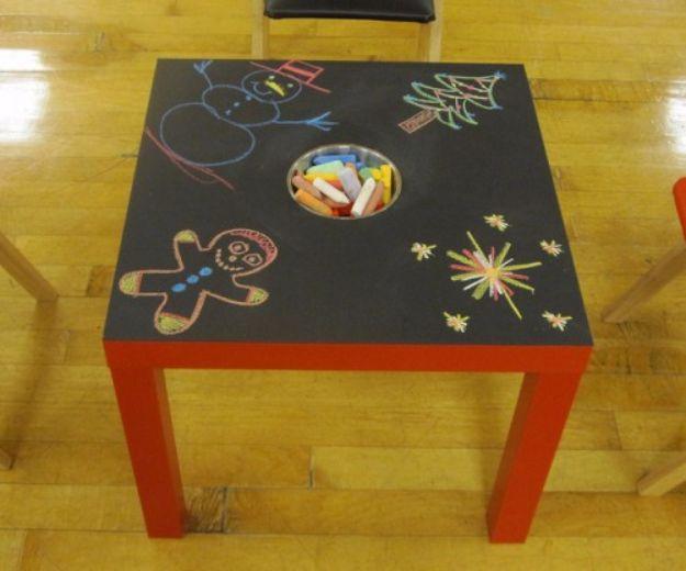 Chalkboard Table for Kids, a project the whole family can help with and worth adding to the weekend project list