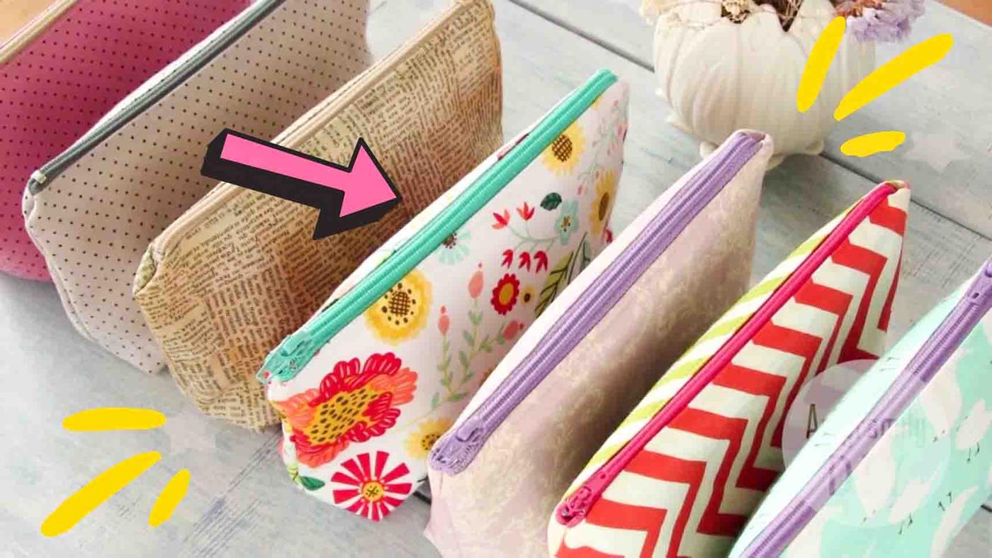 Easy DIY Cosmetic Pouch Tutorial