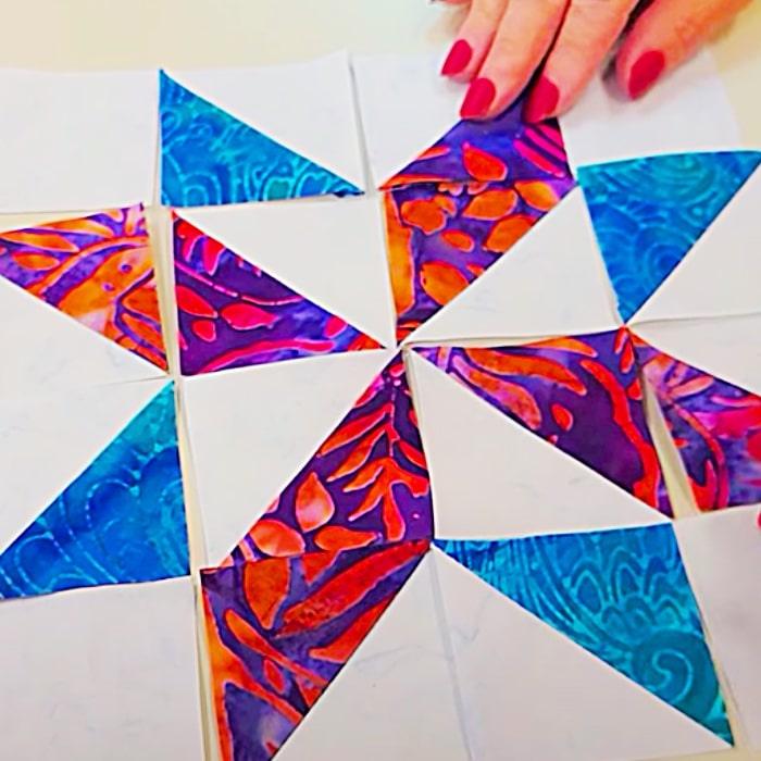 How To Do English Paper Piecing - Easy Quilt Project - Stars Within Paper Piecing Quilt