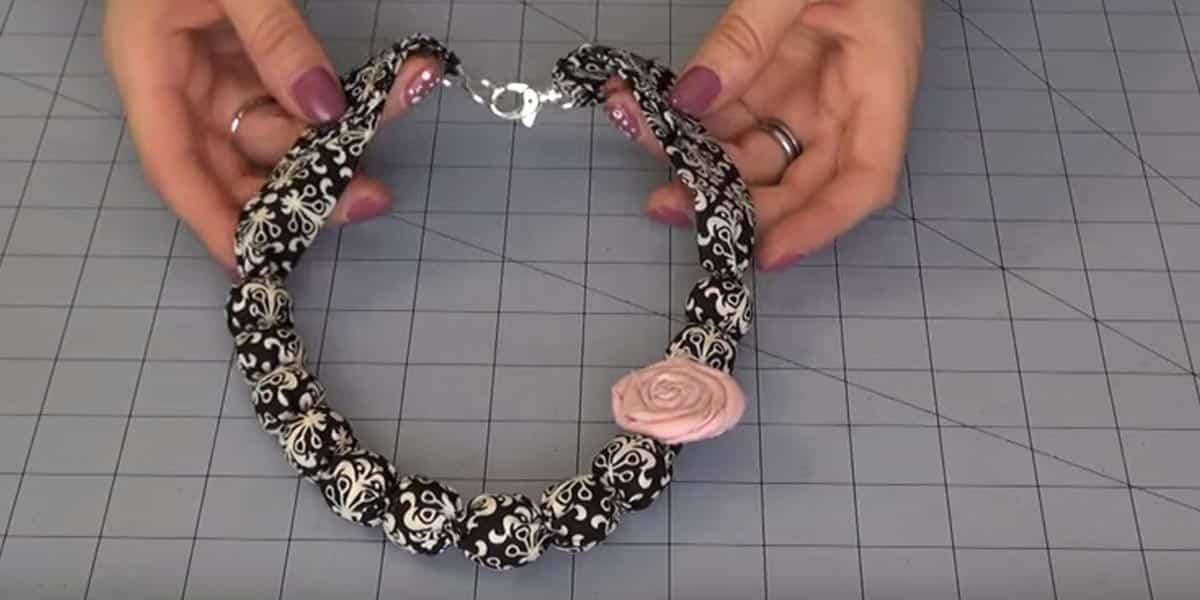 DIY Fabric Bauble Necklaces