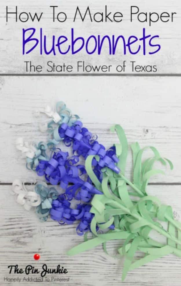How To Make Paper Bluebonnets The State Flower Of Texas, cheap enough to try twice if the opening round flops