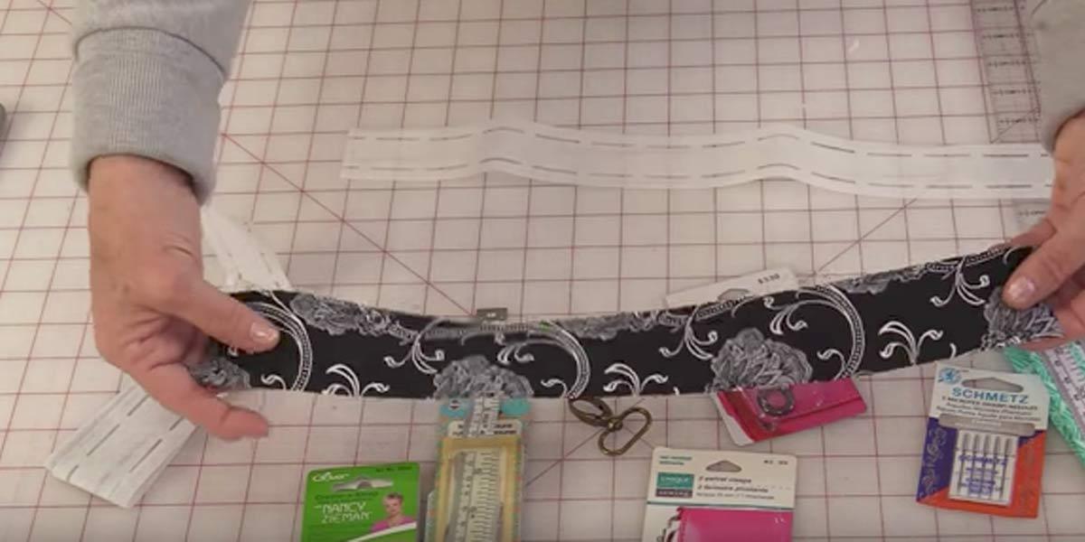 She Cuts A 16″ x 2″ Strip, Folds 1″ On Each Side, Irons And Makes A Really Handy Item!