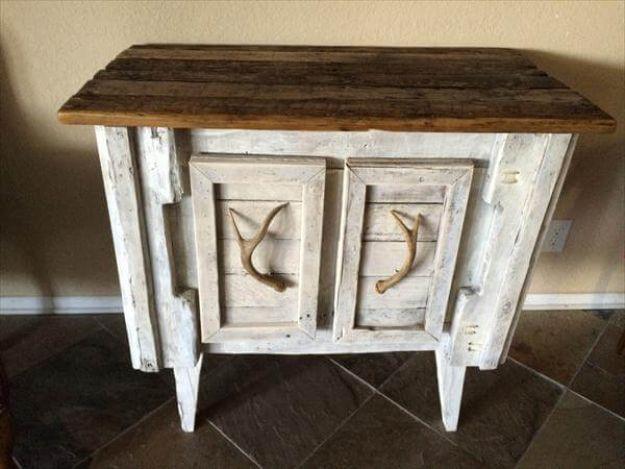 DIY Shabby Chic Pallet Sideboard, fast enough to finish before the next rainy day and a keepsake worth handing down for years