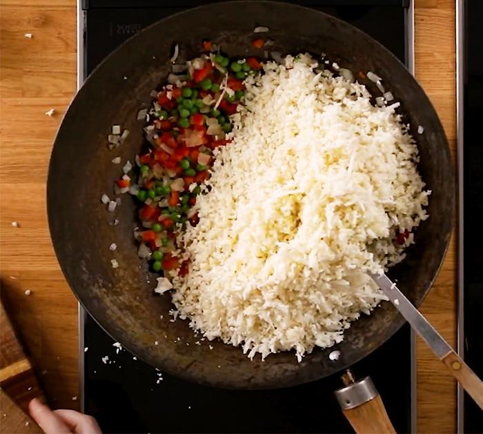 How To Make Cauliflower Fried Rice - Easy Keto Friendly Rice -Healthy Rice Recipes