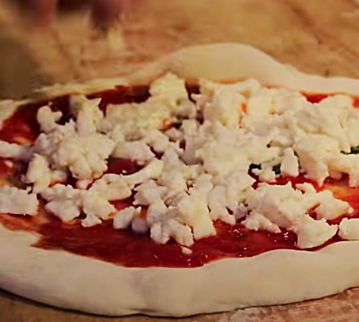 Pizza crust homemade with yeast