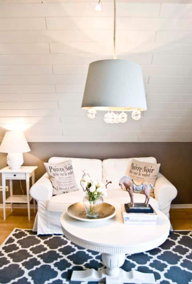 DIY Bubble Chandelier, a creative indoor lighting idea for any room and a warm accent light for evening ambiance