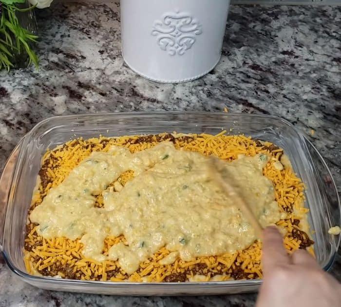 Enchilada Cornbread Casserole Instructions