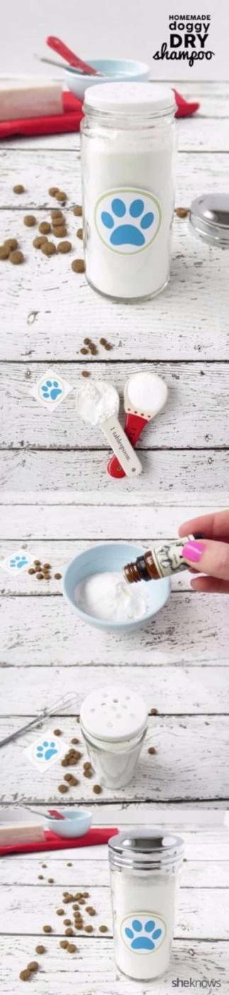DIY Dog Grooming Tutorials - How to Make Homemade Dry Dog Shampoo - Cool and Easy Ways to Wash, Groom and Style Your Pets Fur - Trim Toenails, Brush Teeth, Bath, Trim and Clip Dogs