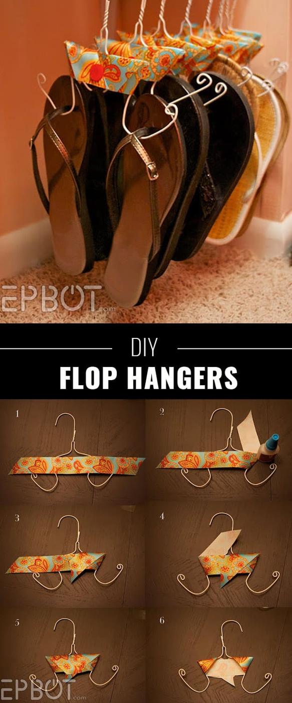 Organizing Flops, a closet organization idea worth trying this season and a fun project the whole family can help with