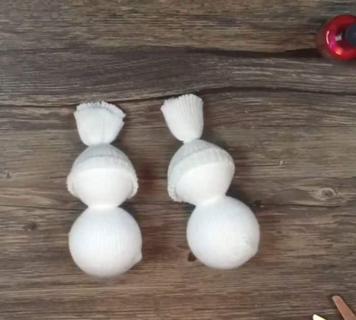 Easy Snowman Ornament Materials