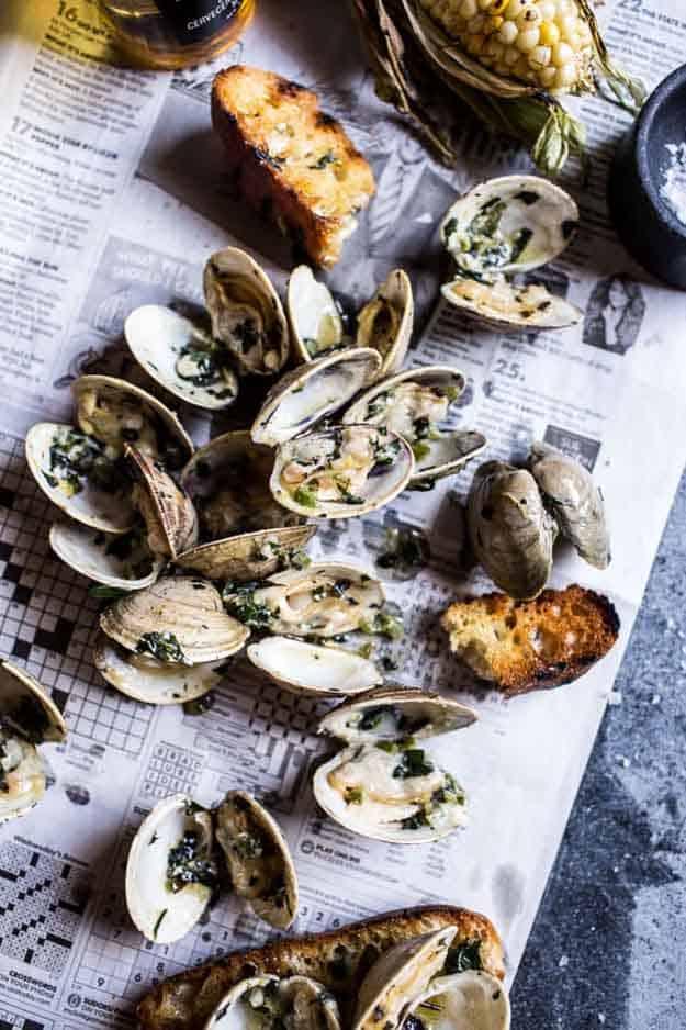 Simple Seafood Grilling Recipes | Low Carb BBQ Recipe Ideas | Grilled Clams with Charred Jalapeno Basil Butter | DIY Projects & Crafts by Sueeye at