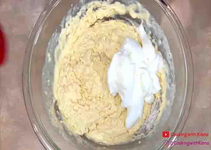 Making the waffle batter