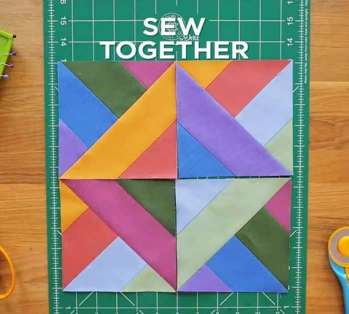 How to Make Three Dudes Quilt Block