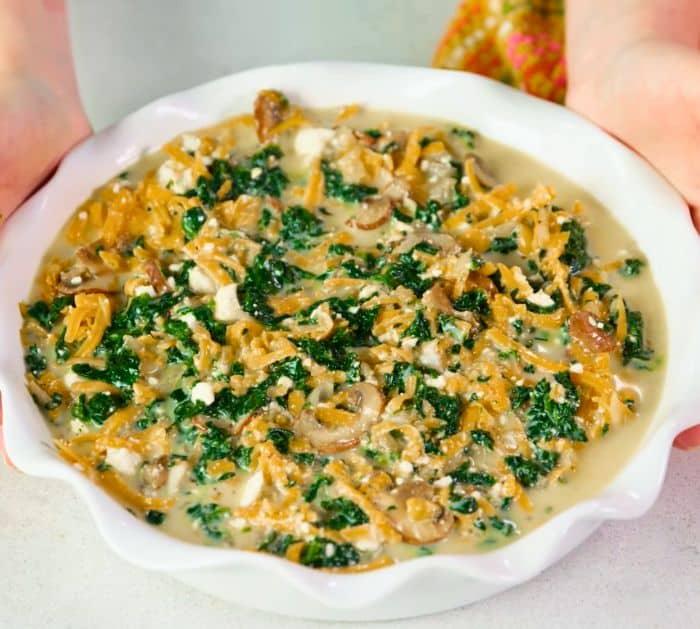 Easy Crustless Spinach Quiche Ingredients