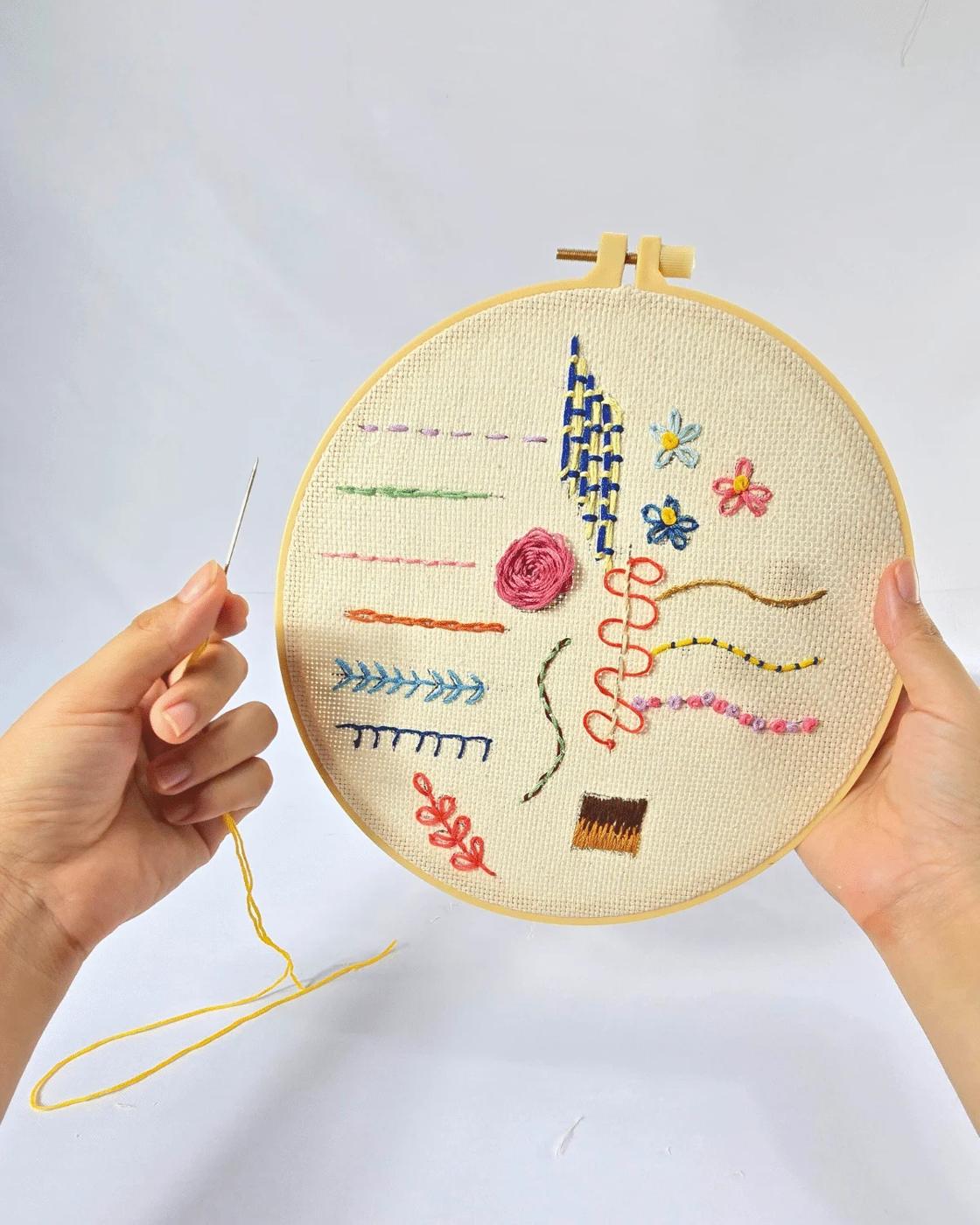 Basic Embroidery Stitches — how to make simple embroidery stitches