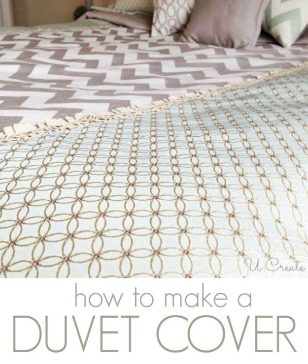 Create Your Own Duvet Cover, budget friendly using stuff already sitting in a bin and a keepsake worth handing down for years
