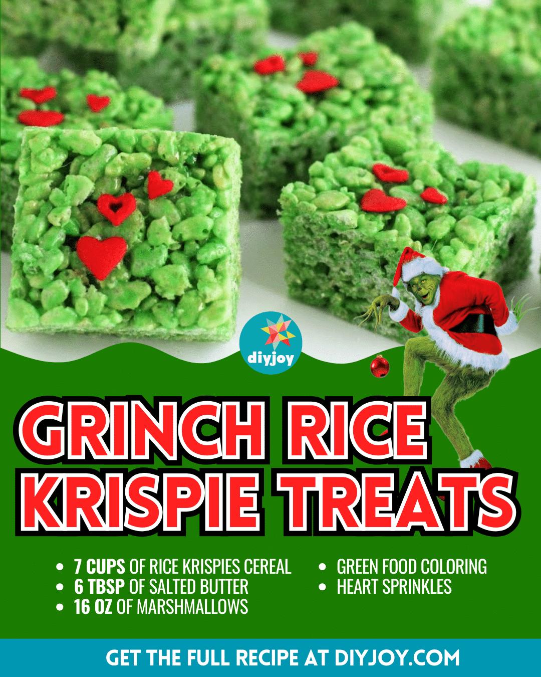Grinch Rice Krispie Treats Recipe
