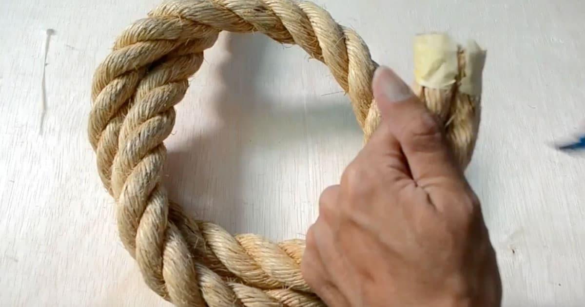 Using Only This Piece Of Rope, You Can Make A Cool Homemade Farmhouse Light