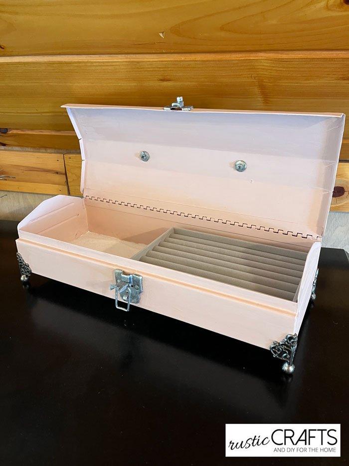 Old Toolbox Turned Jewelry Chest, flexible enough to fit whatever materials are on hand and a keepsake worth handing down