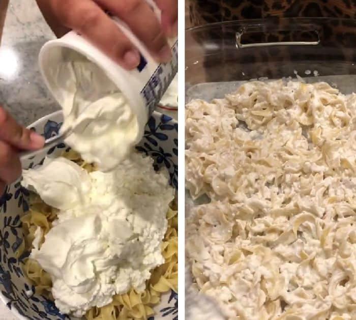 Easy to Make Sour Cream Noodle Bake Casserole