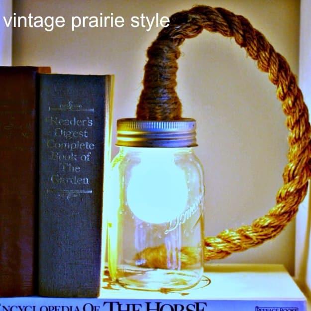 DIY Mason Jar Rope Light, a project that comes together in an afternoon and worth bookmarking for your next project